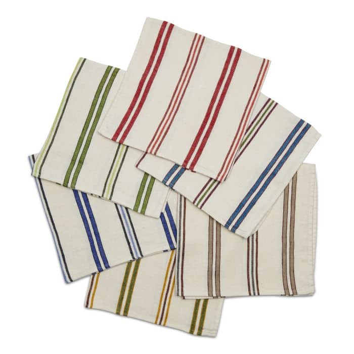 Bistro Stripe Cloth Napkins - Beritle Linen